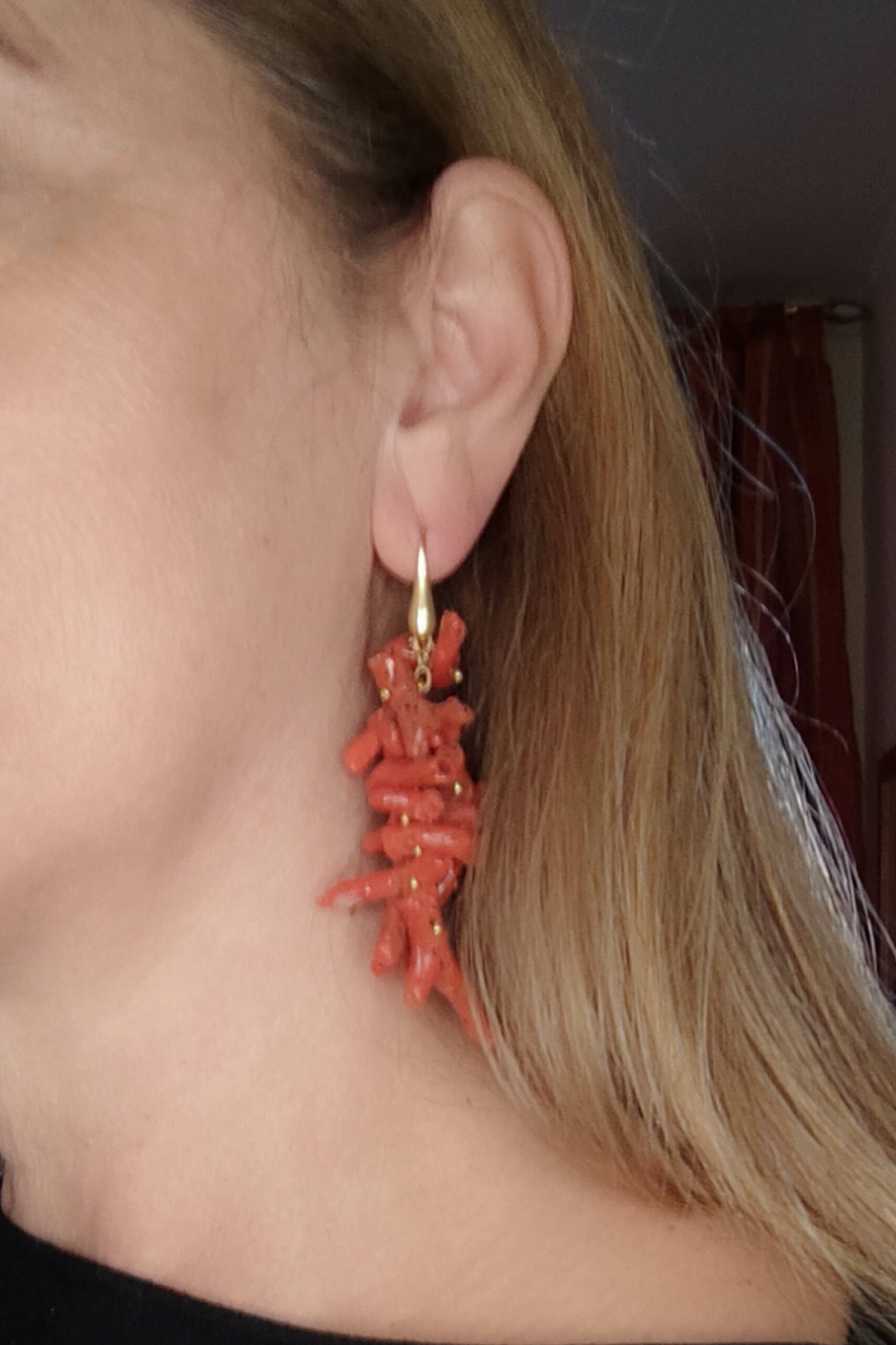 MEDITERRANEAN CORAL BRANCHES EARRINGS