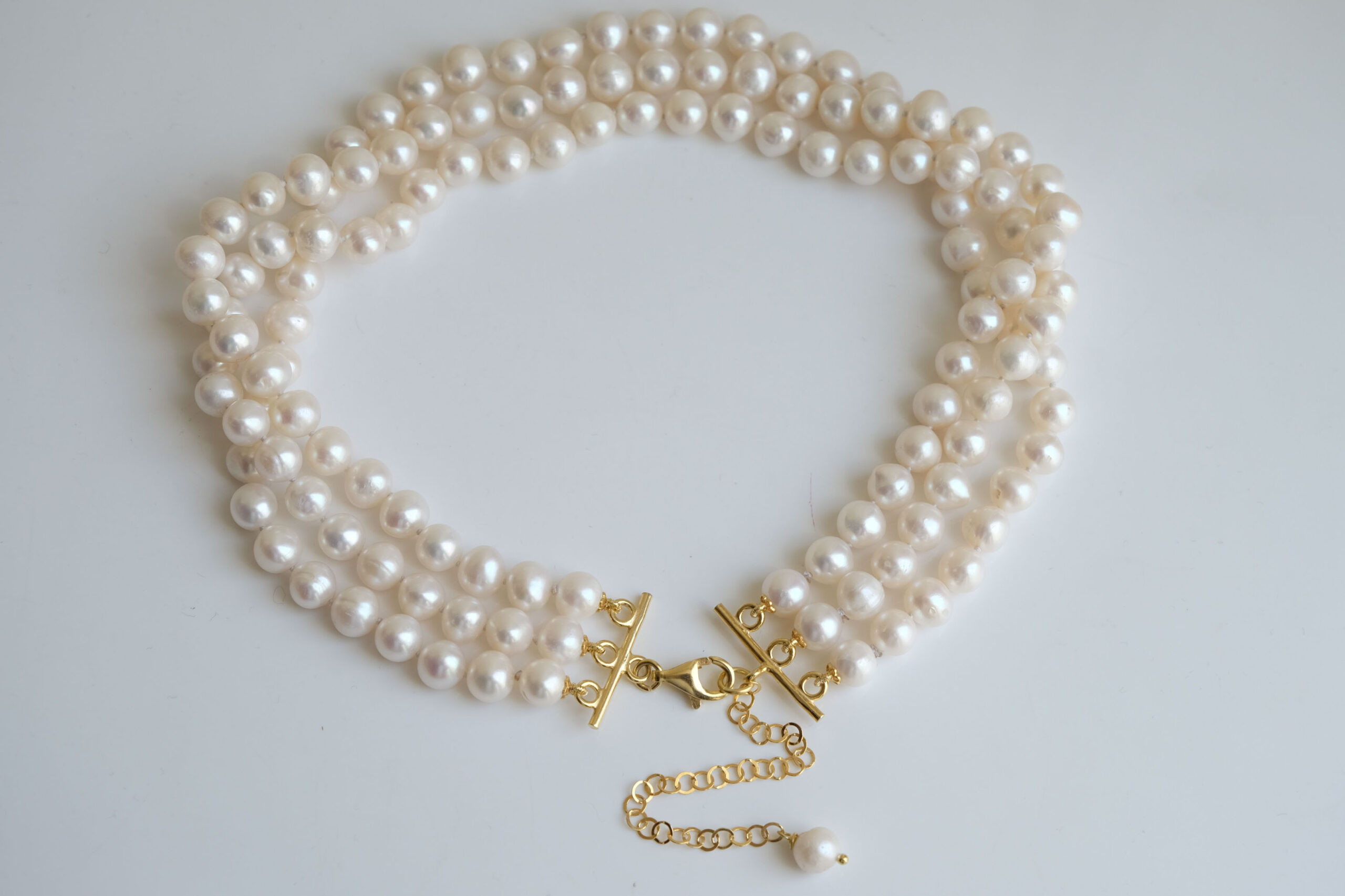 CHOCKER NECKLACE OF NATURAL PEARLS (7)