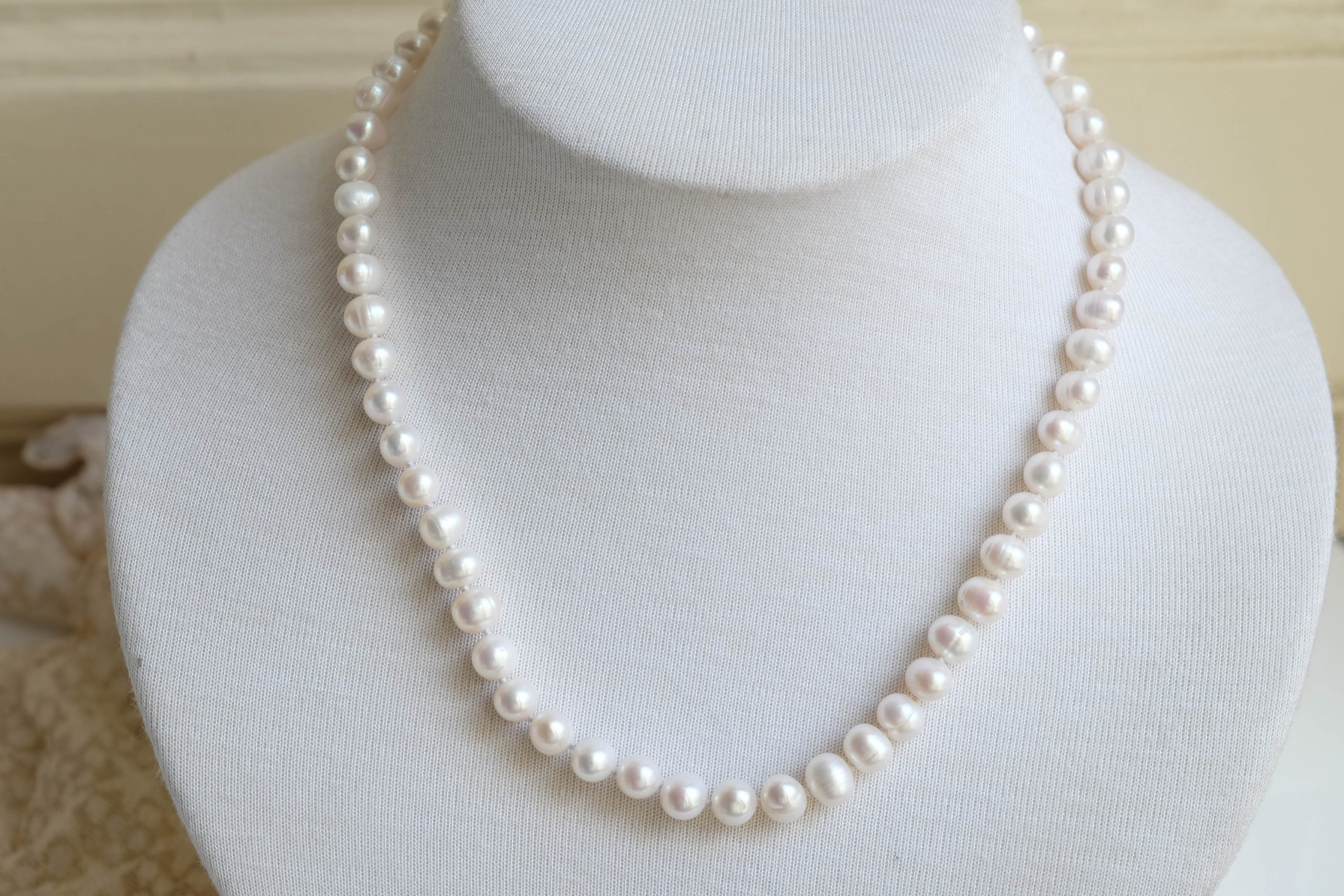 COLLANA PERLE NATURALI CHIUSURA ARGENTO (1)