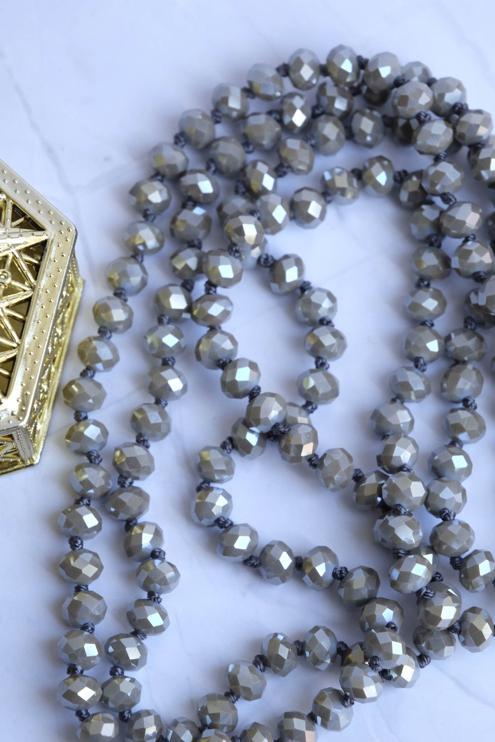 CHARLESTON NECKLACE CRYSTALS GREY (3)