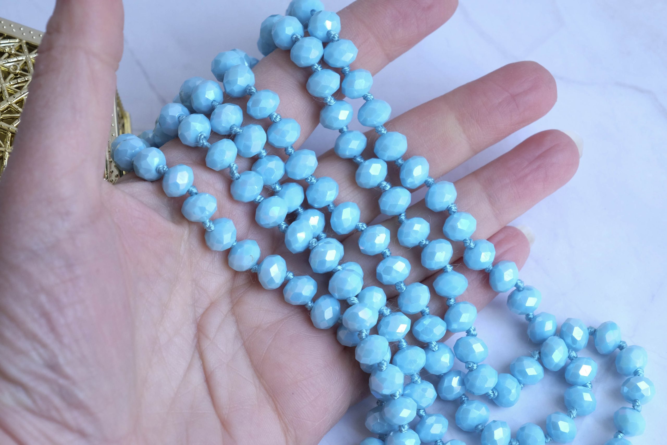 CHARLESTON TURQUOISE CRYSTAL NECKLACE (1)