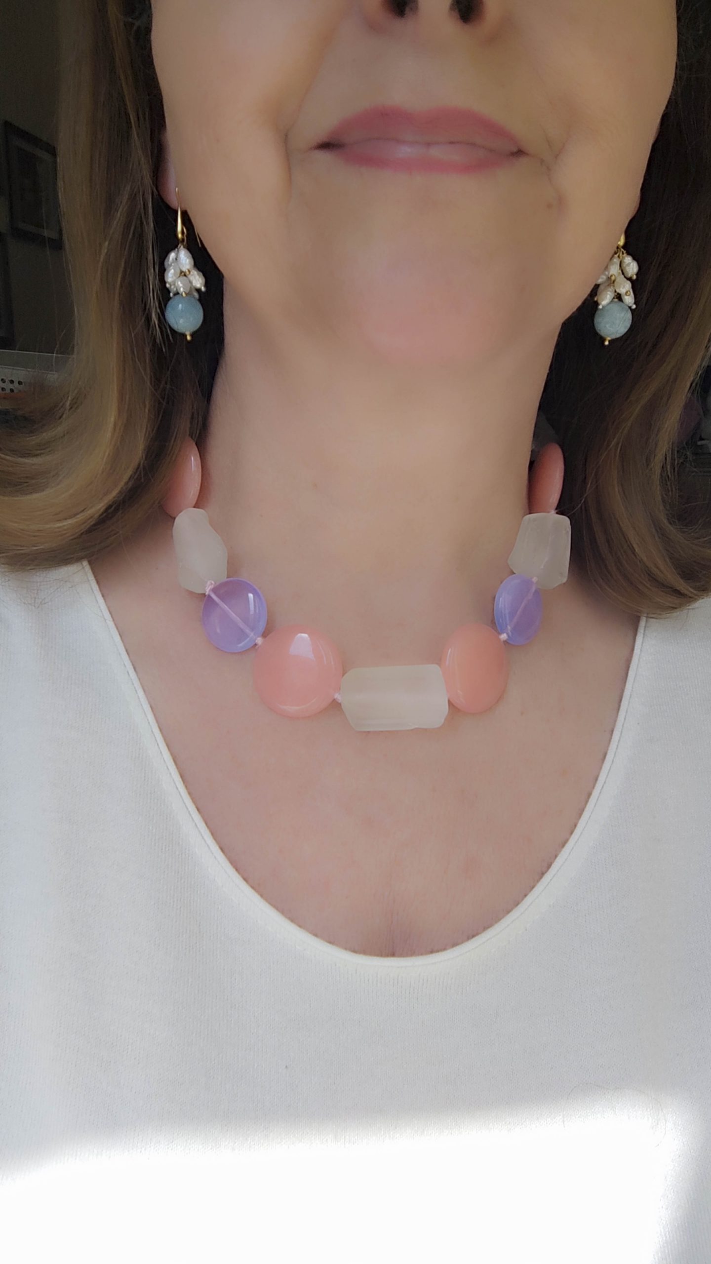 JADE ROCK CRYSTAL NECKLACE 2 VARIANTS