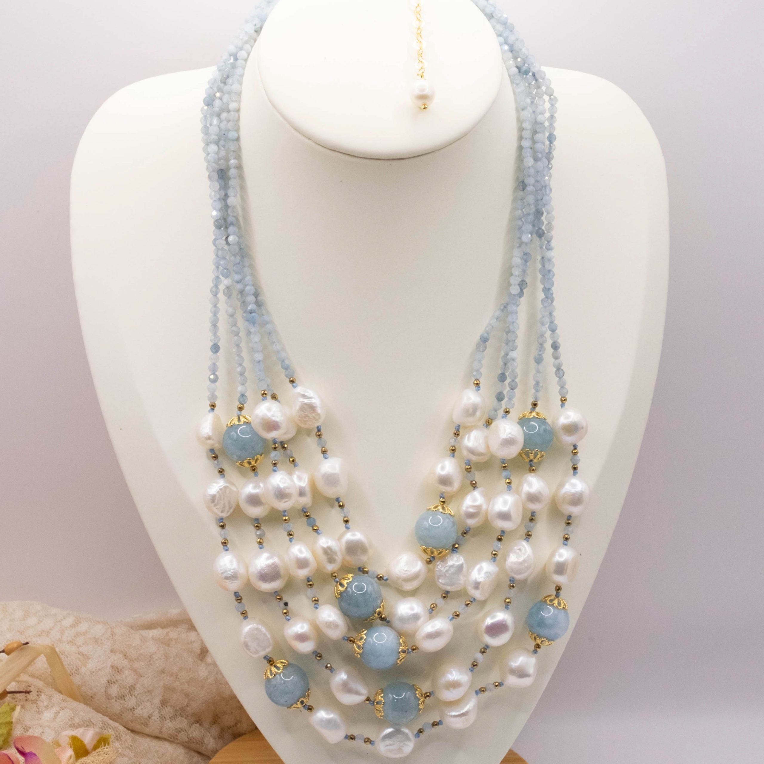 COAI Collana Donna Con Ciondolo In Perla Naturale D'Acqua Dolce - Argento 925 Placcato Oro 14k, Con Zirconia, Regalo In Confezione (Lunghezza 45cm)