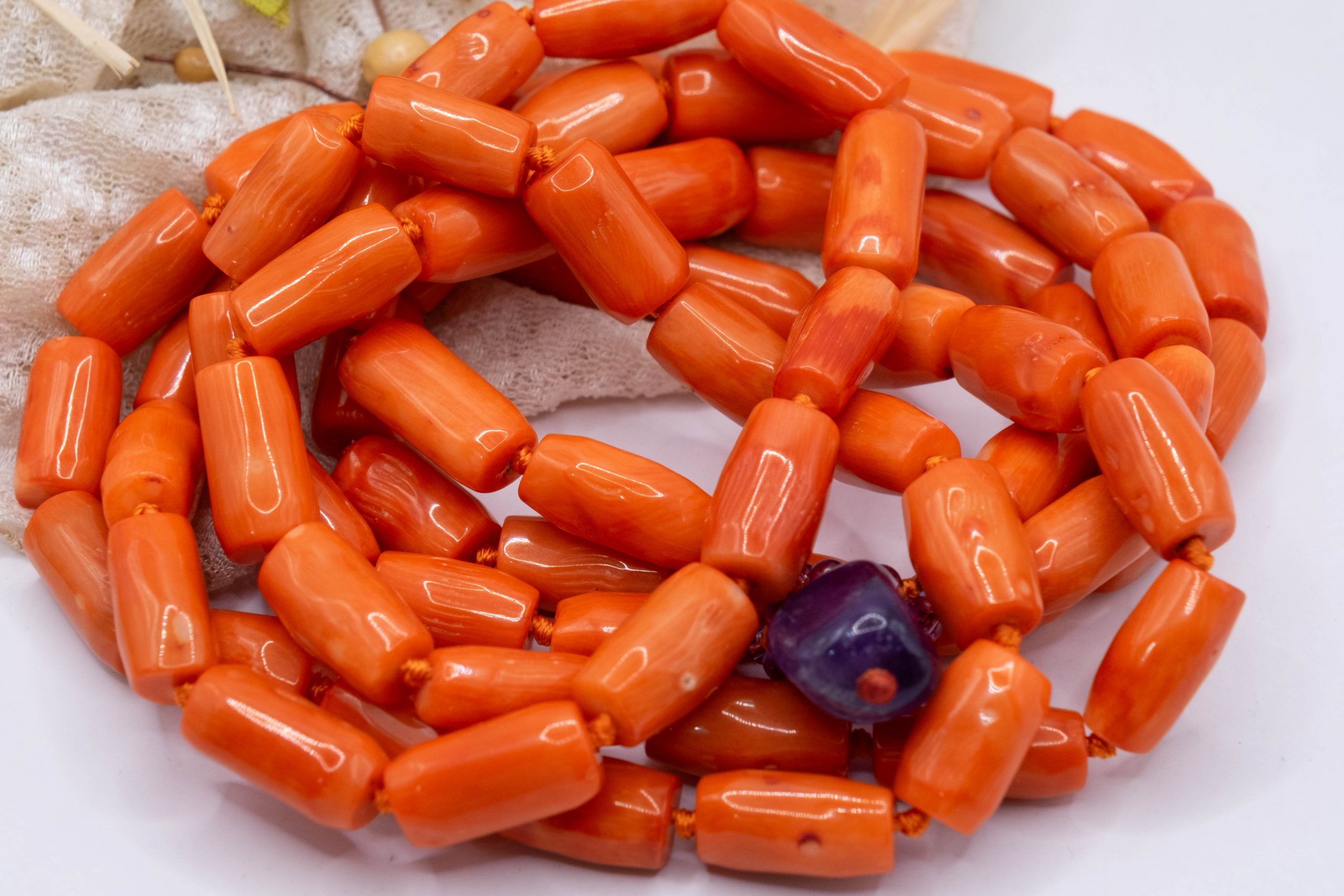 2-STREAMS NECKLACE BAMBOO CORAL TQ NATURAL AMETHYST (8)