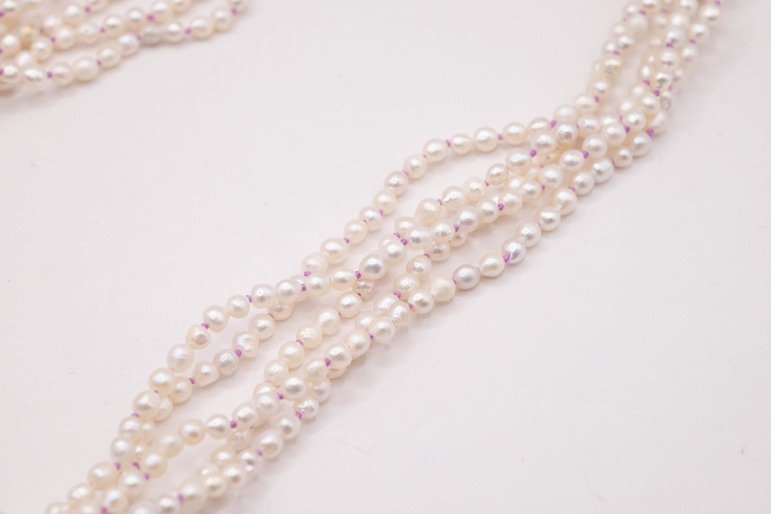 COLLANA MULTIFILO ARTIGIANALE PERLE NATURALI AMETISTA TOP QUALITY (4)