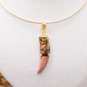 Ciondolo Pendente Corno Portafortuna Ceramica di Caltagirone G