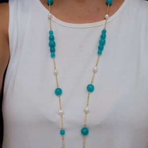 Collana Charleston Giada Tiffany Ematite e Perle