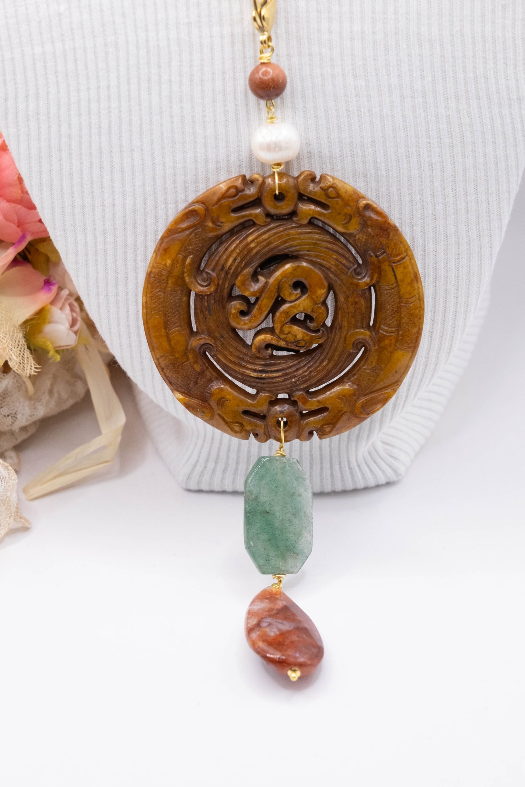 Nanis: Collana IVY | Oro inciso a mano e Diamanti – FdM Gioielli