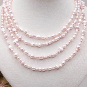 Collana Charleston Chanel Perle Naturali Pink Baby Variante 8