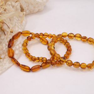 Bracciale Elasticizzato Ambra del Baltico 3 Varianti