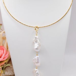 Ciondolo Pendente Perle Naturali Argento 925