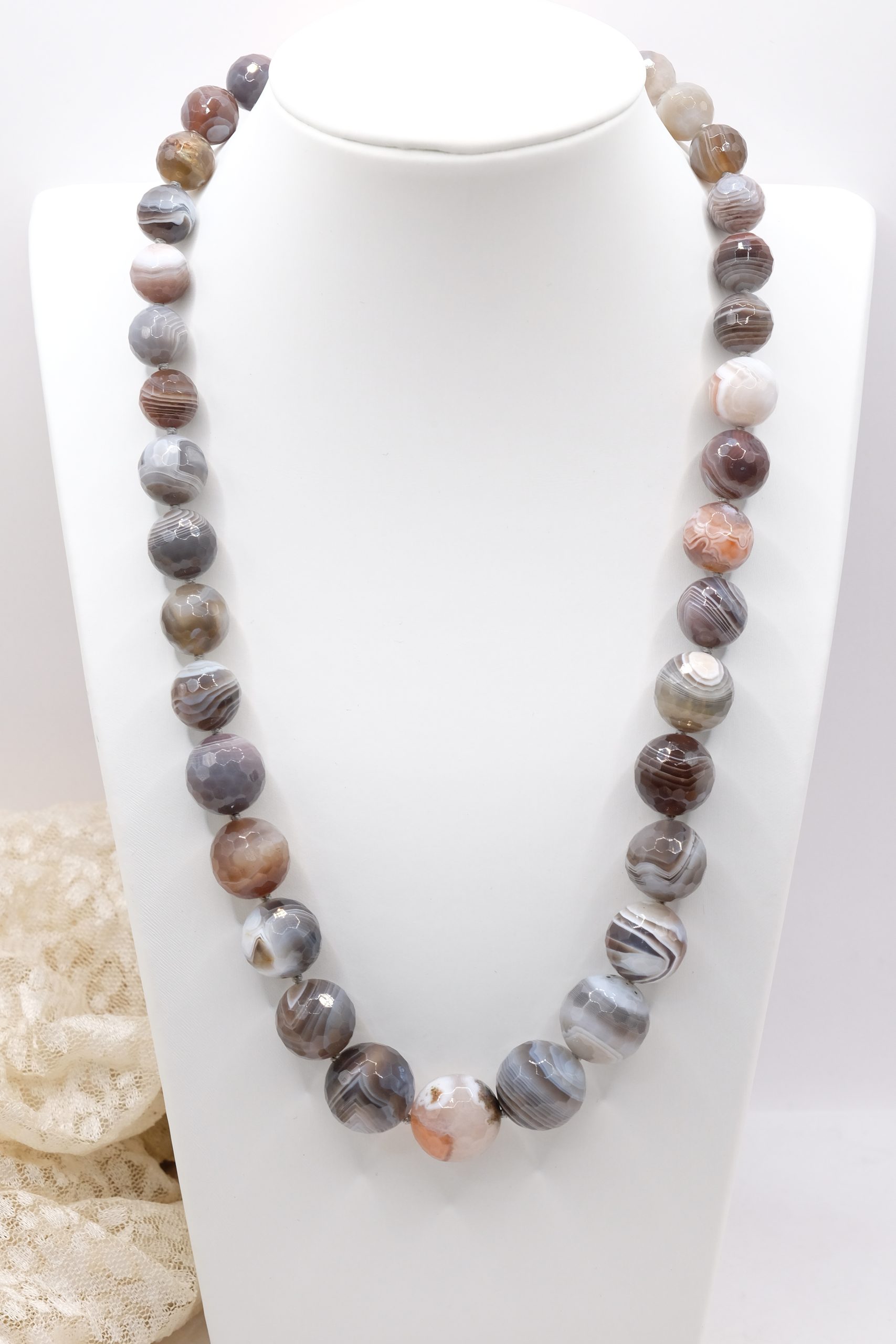 COLLANA AGATA BOTSWANA ARGENTO ARTIGIANALE (3)