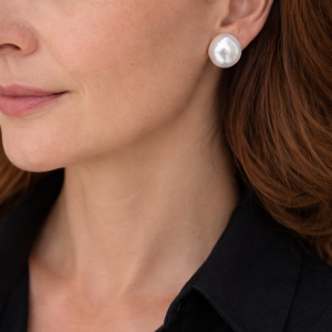 Orecchini perle a lobo 16 mm Argento 925 Gold o Silver