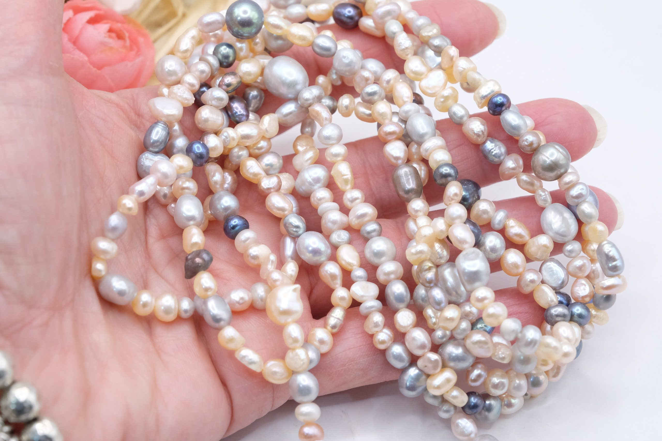 COLLANA CHANEL PERLE NATURALI CHARLESTON VARI COLORI (6)