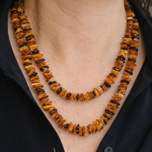 Collana Charleston Lunga Ambra del Baltico