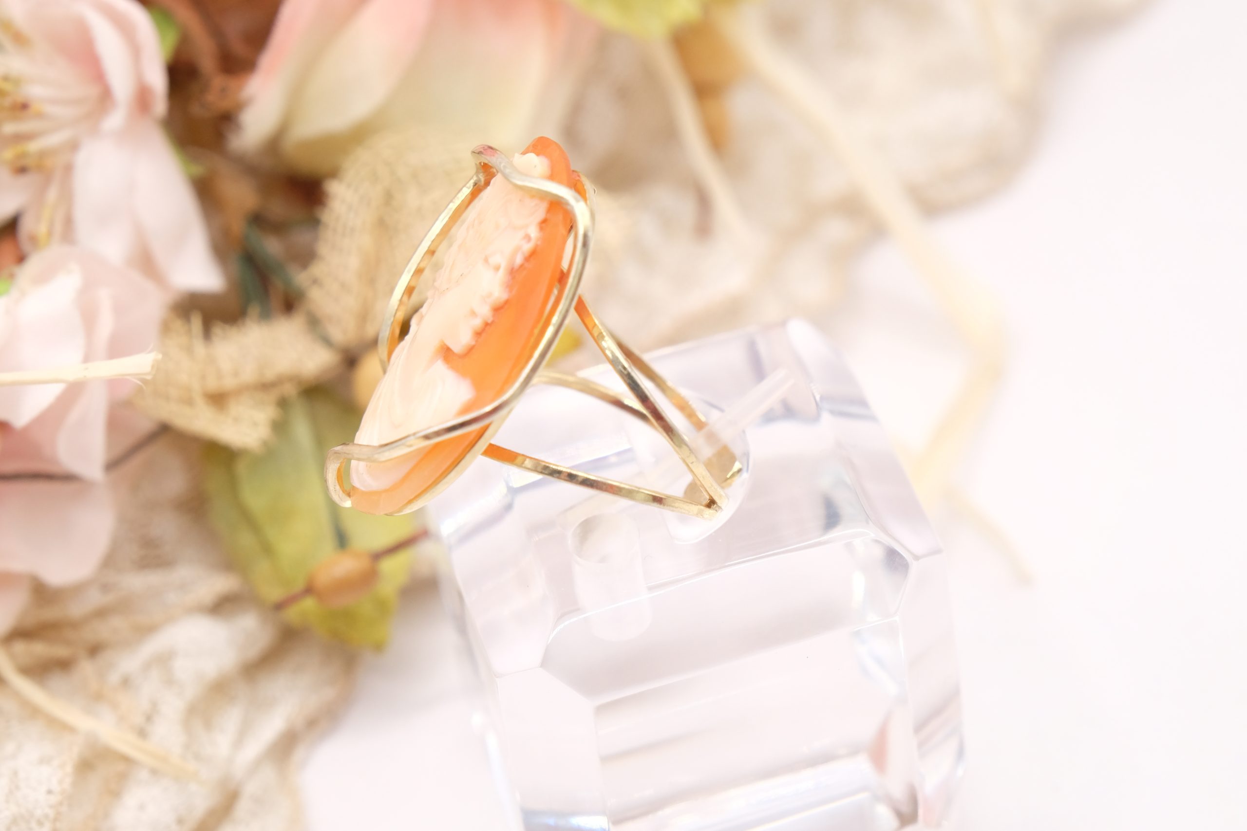 ANELLO ARTIGIANALE CAMMEO DI TORRE DEL GRECO ARGENTO PLACCATO ORO (3)