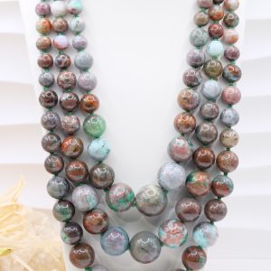 Collana Multifilo Crisocolla Argento 925