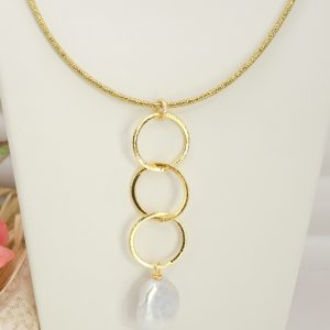 Collana Ciondolo Perla Collarino Magnetico Omaggio