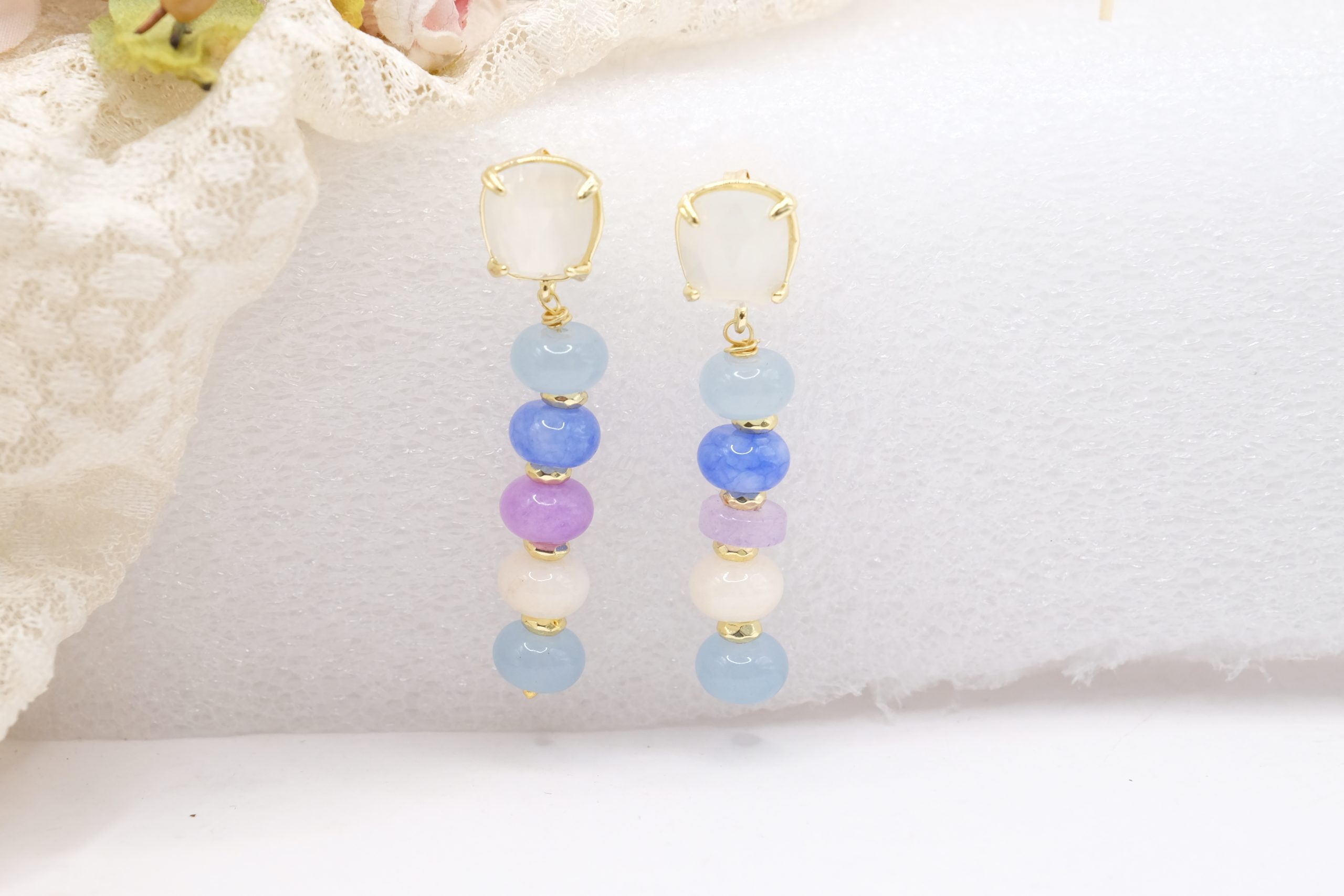 HANDCRAFTED JADE WASHER EARRINGS (2)