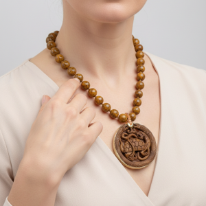 Collana Diaspro Terra Mandala Giada 2 Varianti