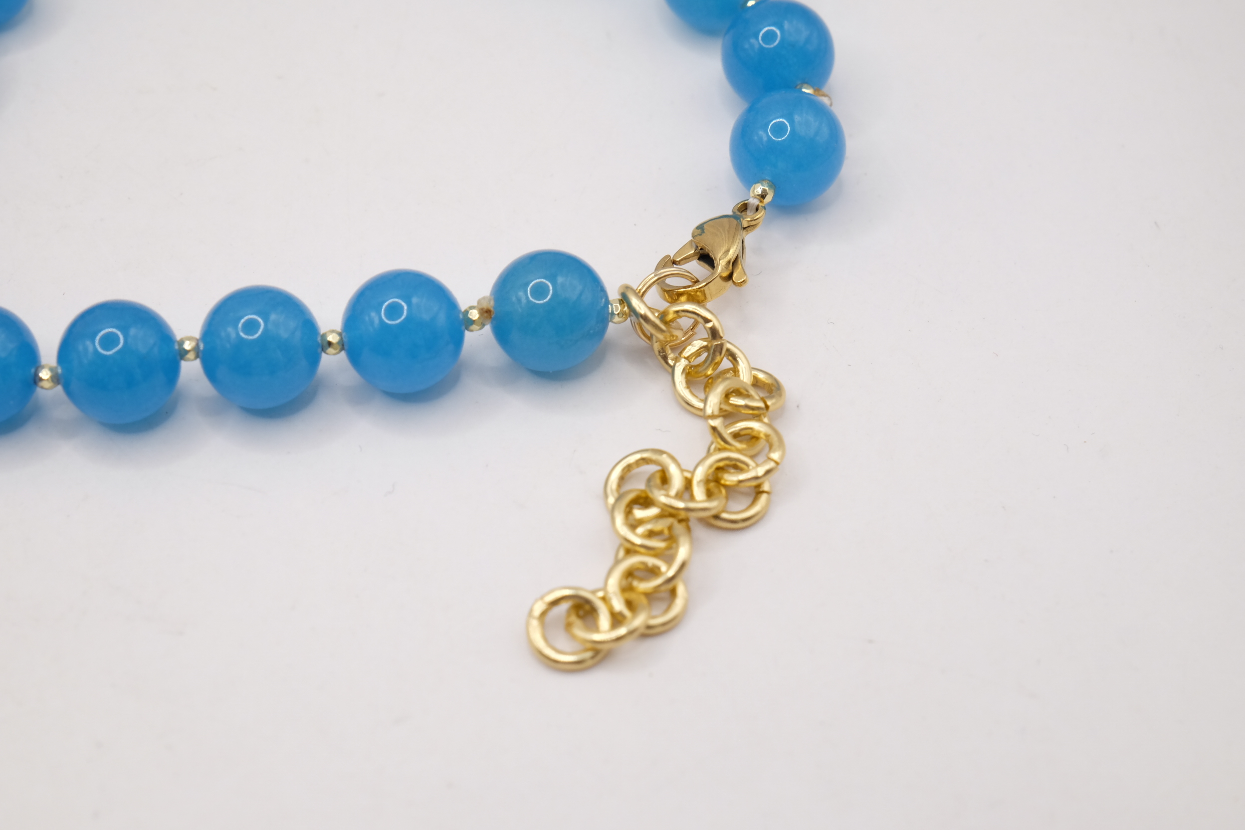 COLLANA ARTIGIANALE GIADA AZZURRA PERLE CAMMEO DI TORRE DEL GRECO (7)