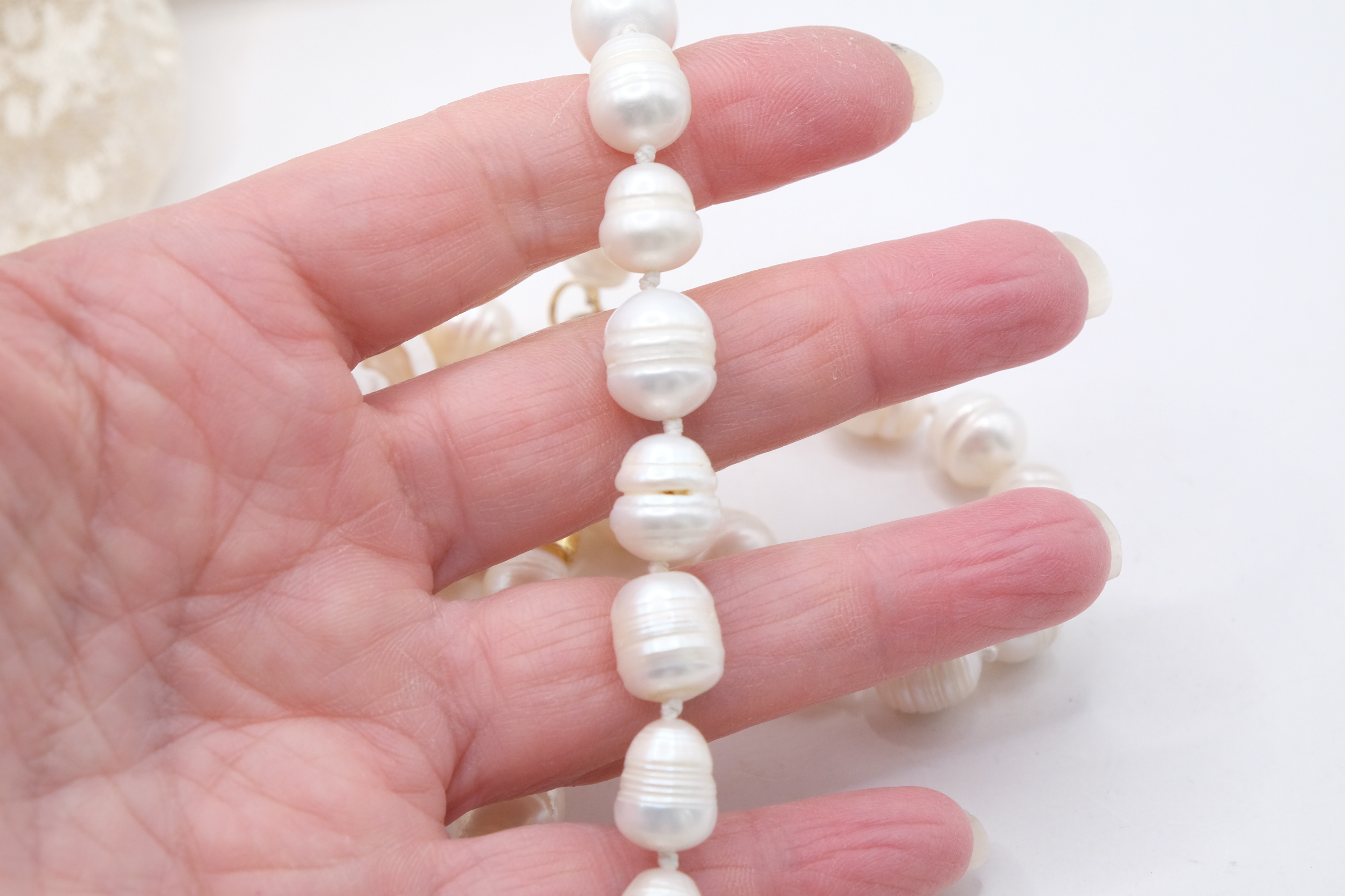 COLLANA PERLE BAROCCHE CAMMEO DI TORRE DEL GRECO (9)