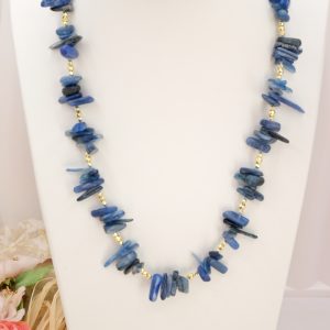 Collana Chips Grandi Lapis Argento 925 Dorato