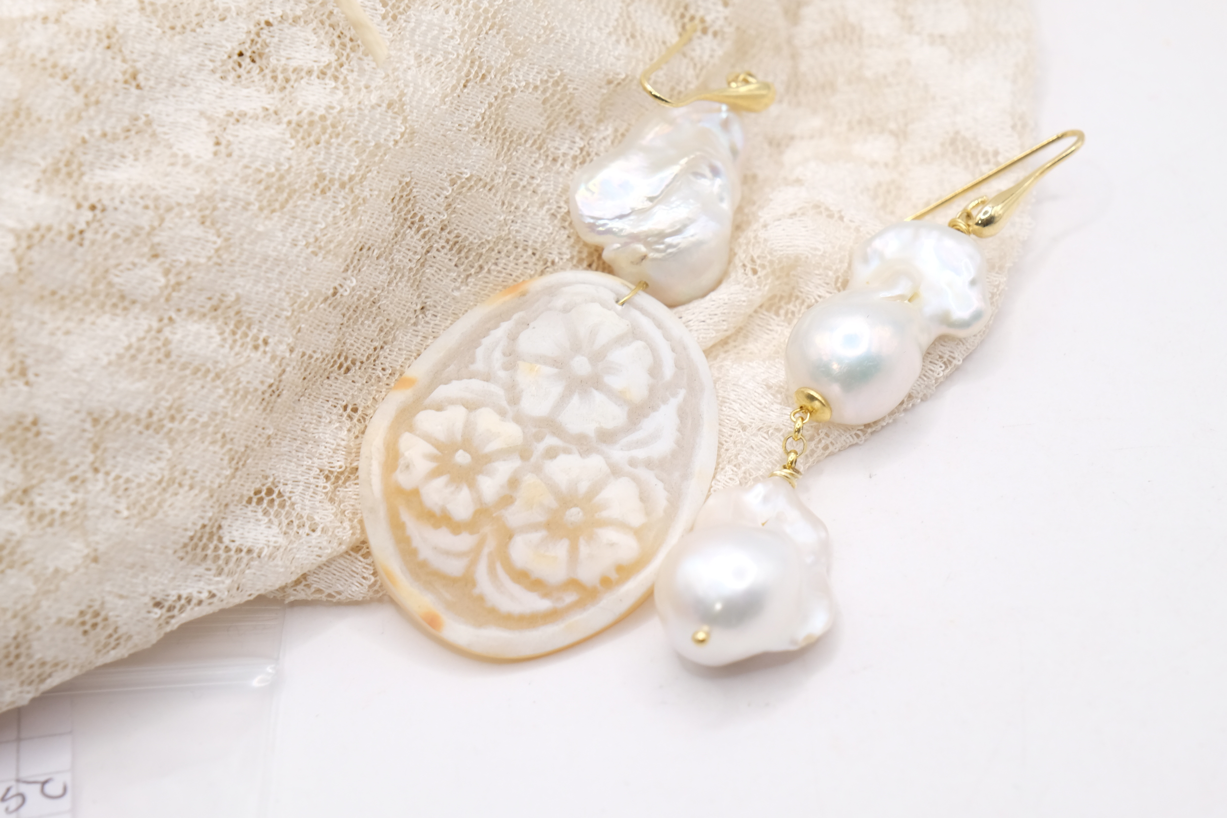 ORECCHINI DIVERSI PERLE CAMMEO DI TORRE DEL GRECO ARGENTO (4)