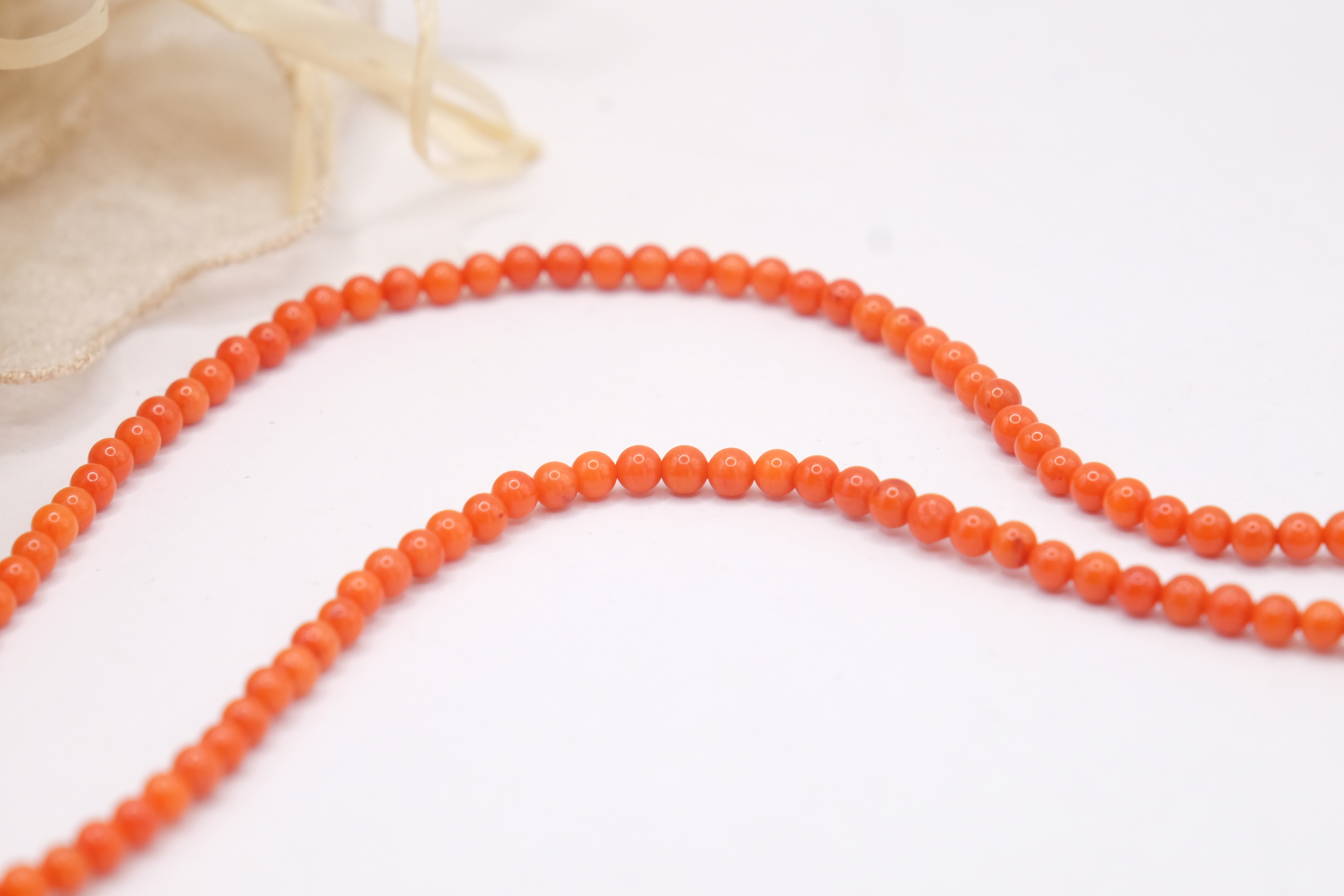 COLLANA ARTIGIANALE SICILIANA CORALLO BAMBOO PESCE CERAMICA DI CALTAGIRONE ORO ZECCHINI (6)