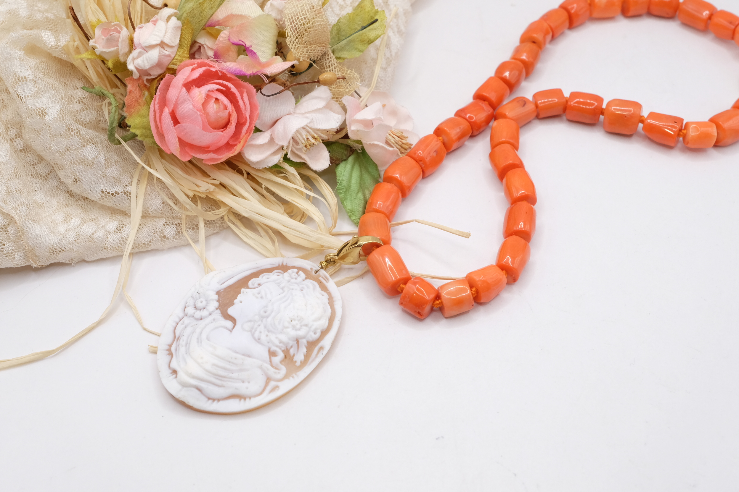 COLLANA CORALLO BAMBOO PENDENTE STACCABILE DAMA (4)