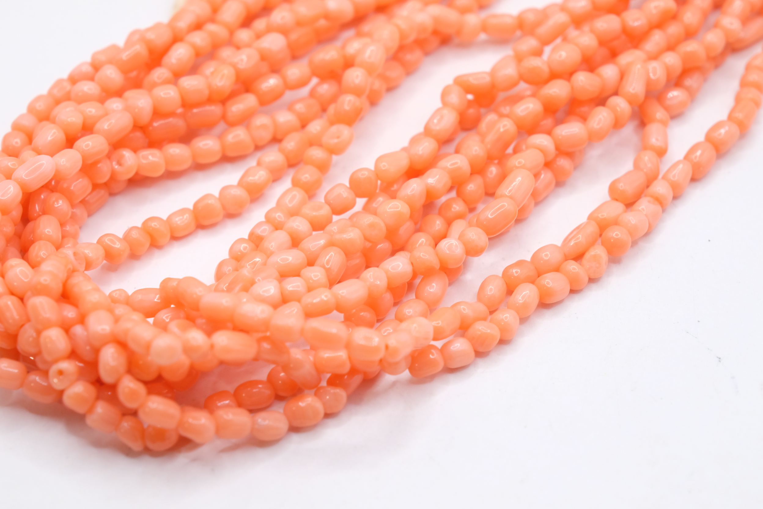 COLLANA MULTIFILO CORALLO BAMBOO AMETISTA ACQUAMARINA ARGENTO ARTIGIANALE (4)