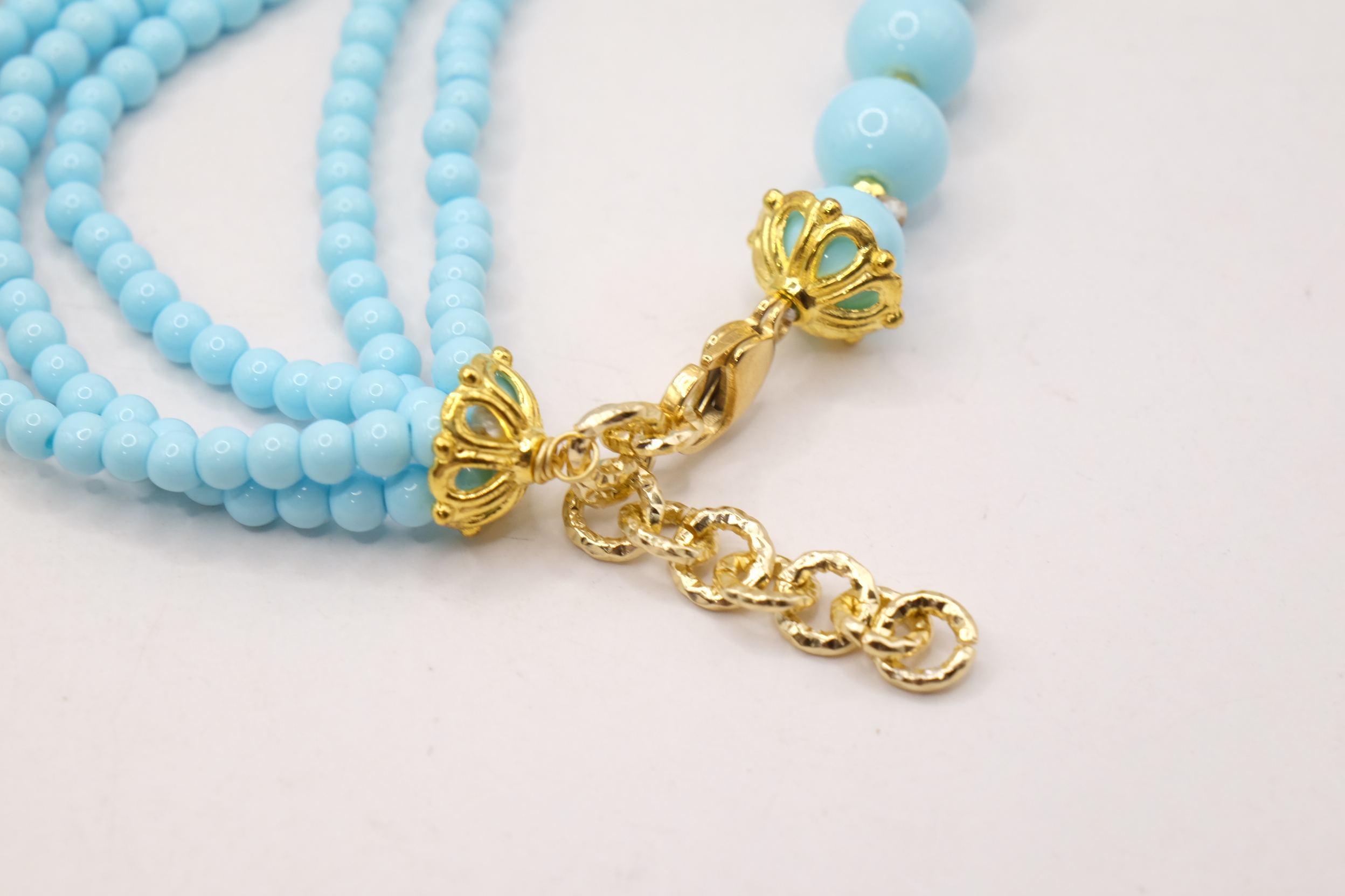 COLLANA ARTIGIANALE LARIAT PASTA DI TURCHESE CAMMEO DI TORRE DEL GRECO (6)