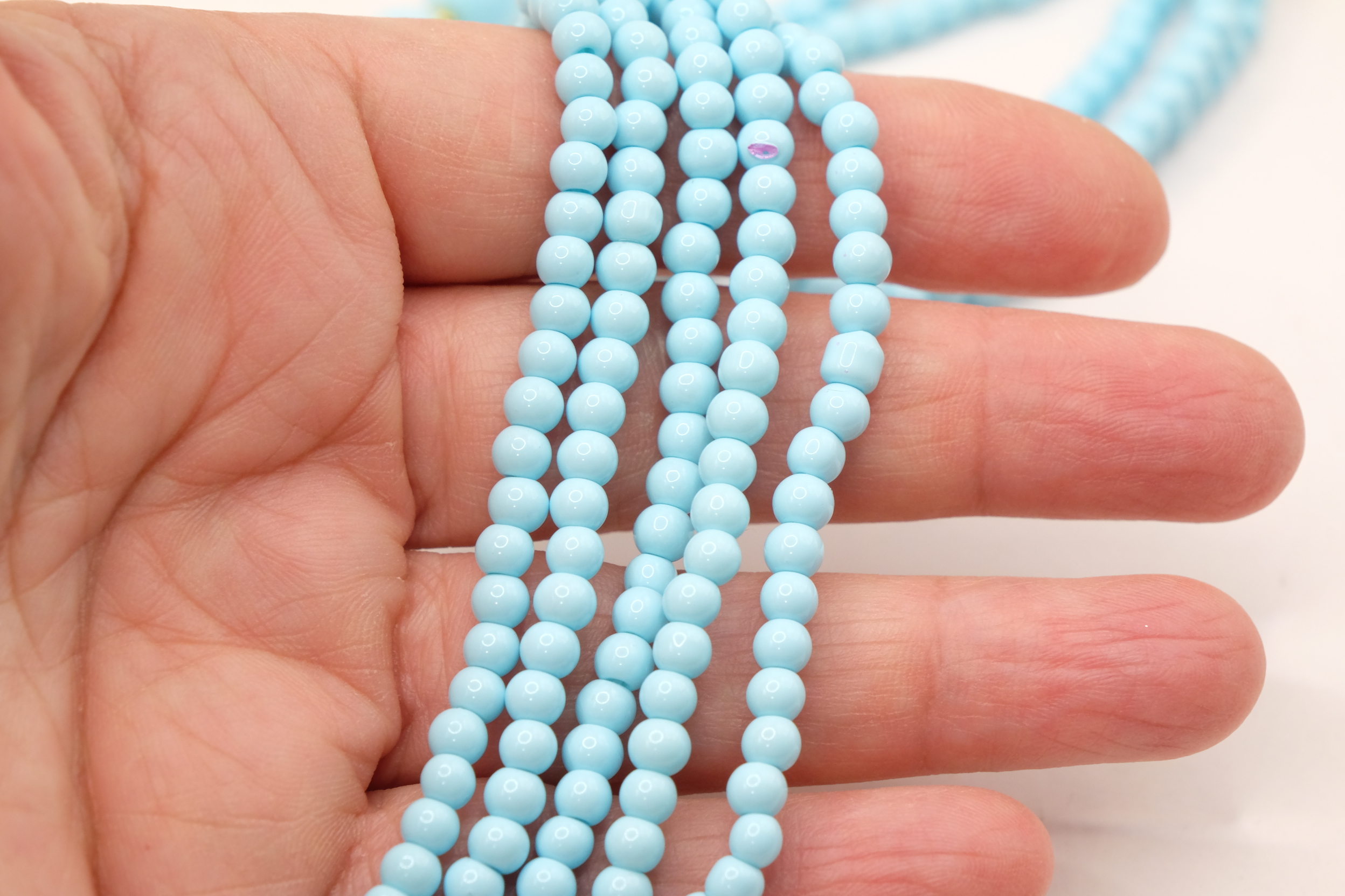 COLLANA ARTIGIANALE LARIAT PASTA DI TURCHESE CAMMEO DI TORRE DEL GRECO (7)