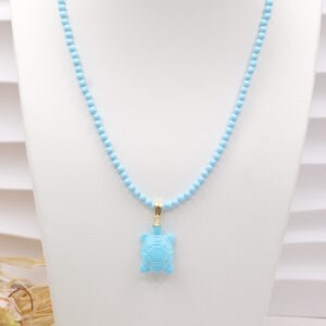 Collana in pasta di Turchese Torre del Greco Ciondoli 9 Soggetti