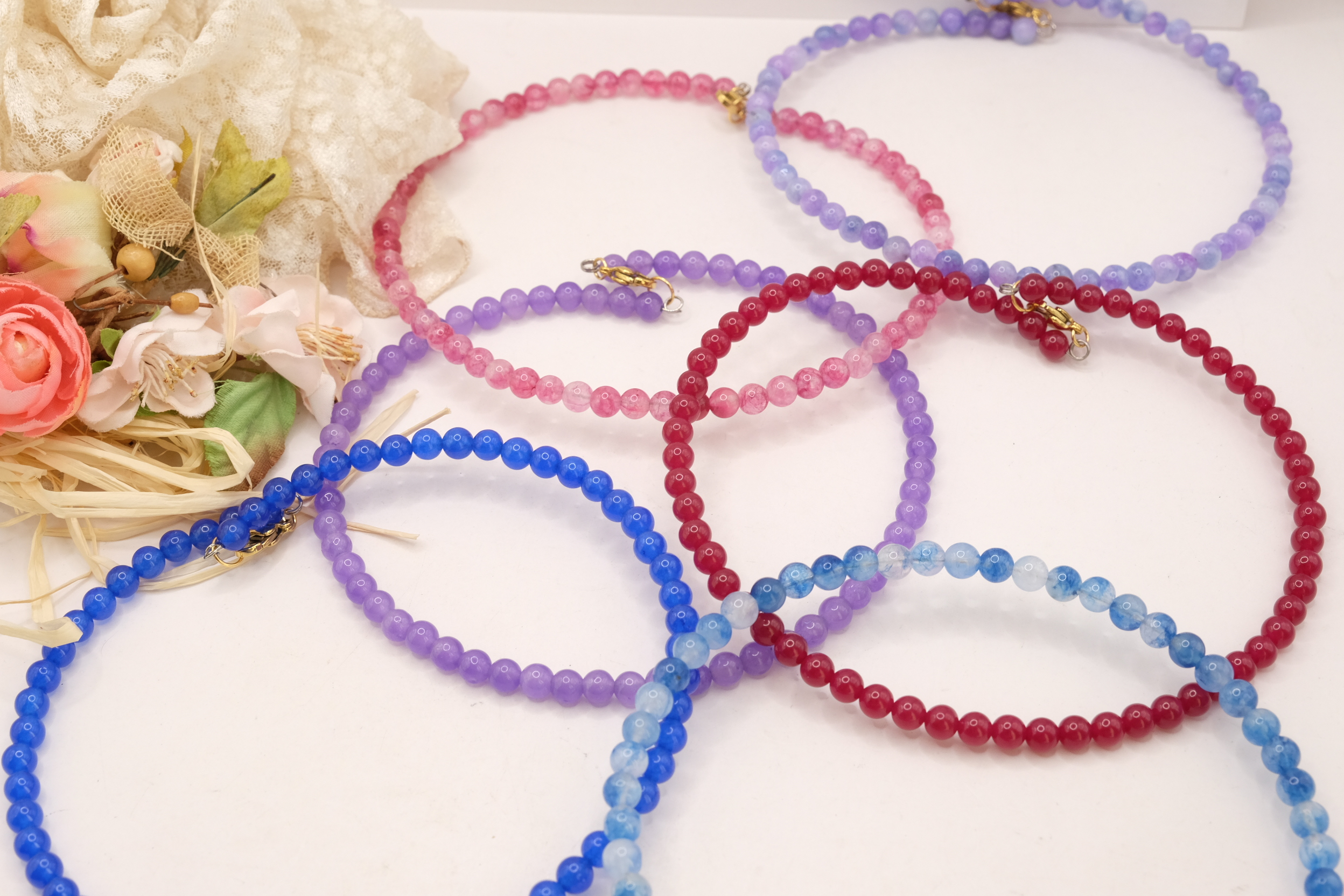 COLLANA COLLARINO RIGIDO MEMORY ARTIGIANALE PIETTE NATURALI (2)