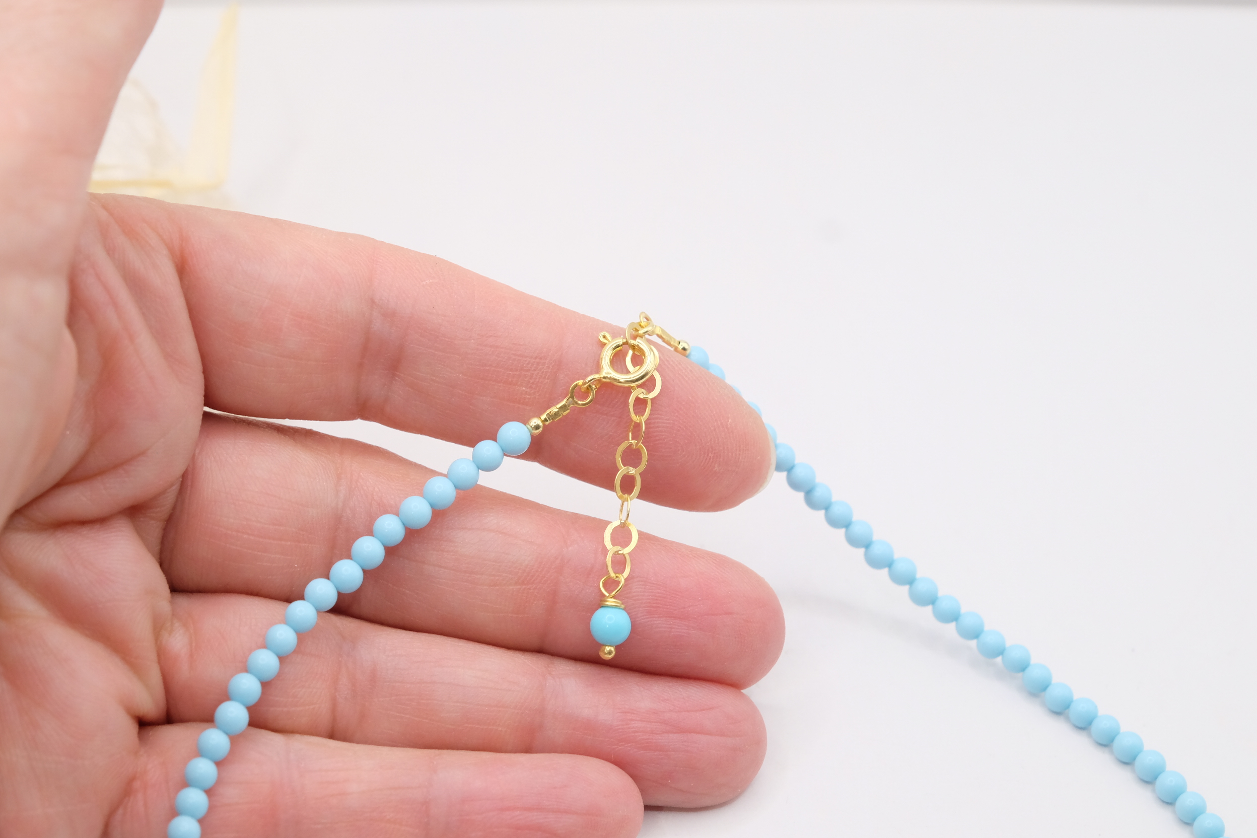 COLLANA PASTA DI TURCHESE 4 FIORI CORALLO ARGENTO ARTIGIANALE (1)