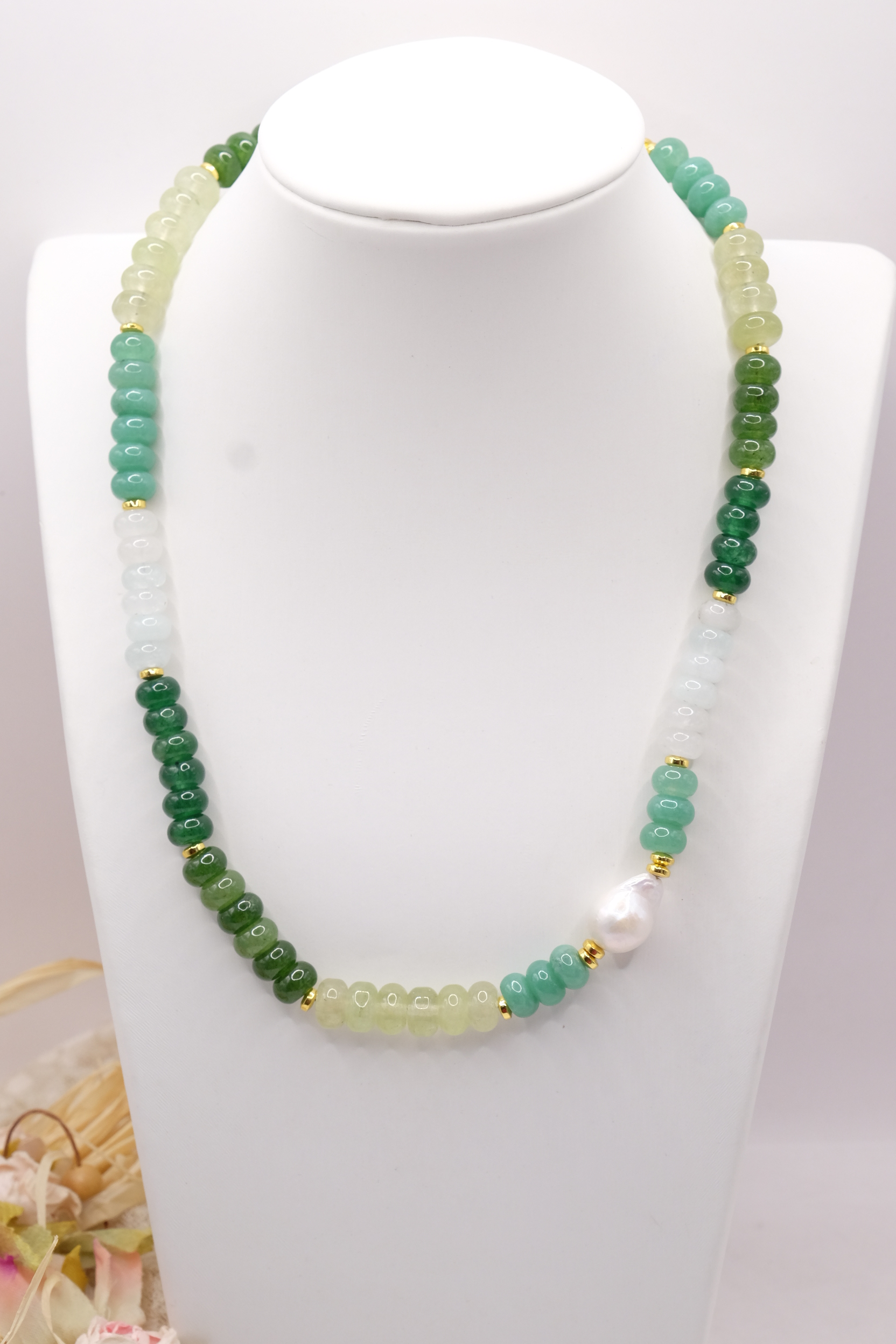 COLLANA ARTIGIANALE GIADA MULTICOLORE 7 VARIANTI (4)