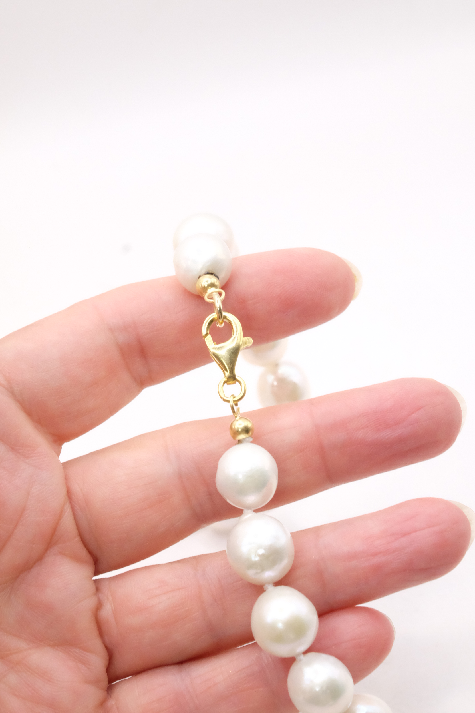 COLLANA ARTIGIANALE PERLE NATURALI 11 MM PENDENTE LARIMAR AMBRA ARGENTO DORATO (7)