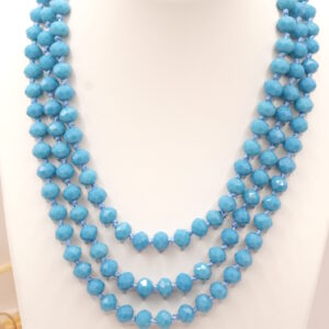 Collana Charleston con Cristalli Azzurro Cobalto