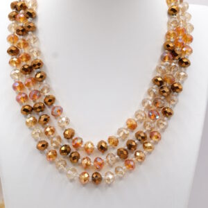 Collana Charleston con Cristalli Bronzo Boreale
