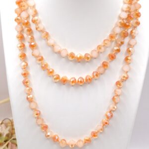 Collana Charleston con Cristalli Bronzo Rosato