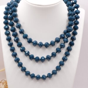 Collana Charleston con Cristalli Cobalto