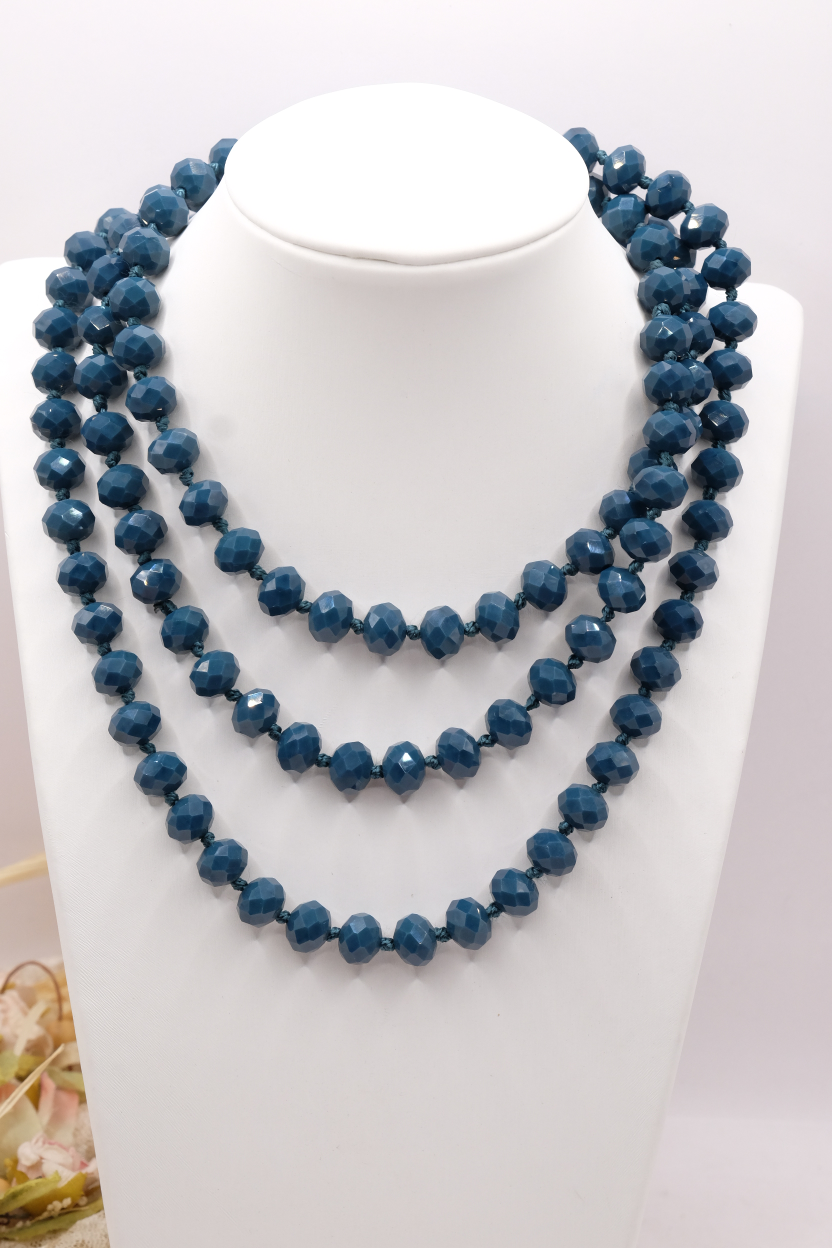 COLLANA CHARLESTON CHANEL CRISTALLI SFACCETTATI COBALTO (2)