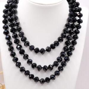 Collana Charleston con Cristalli Neri