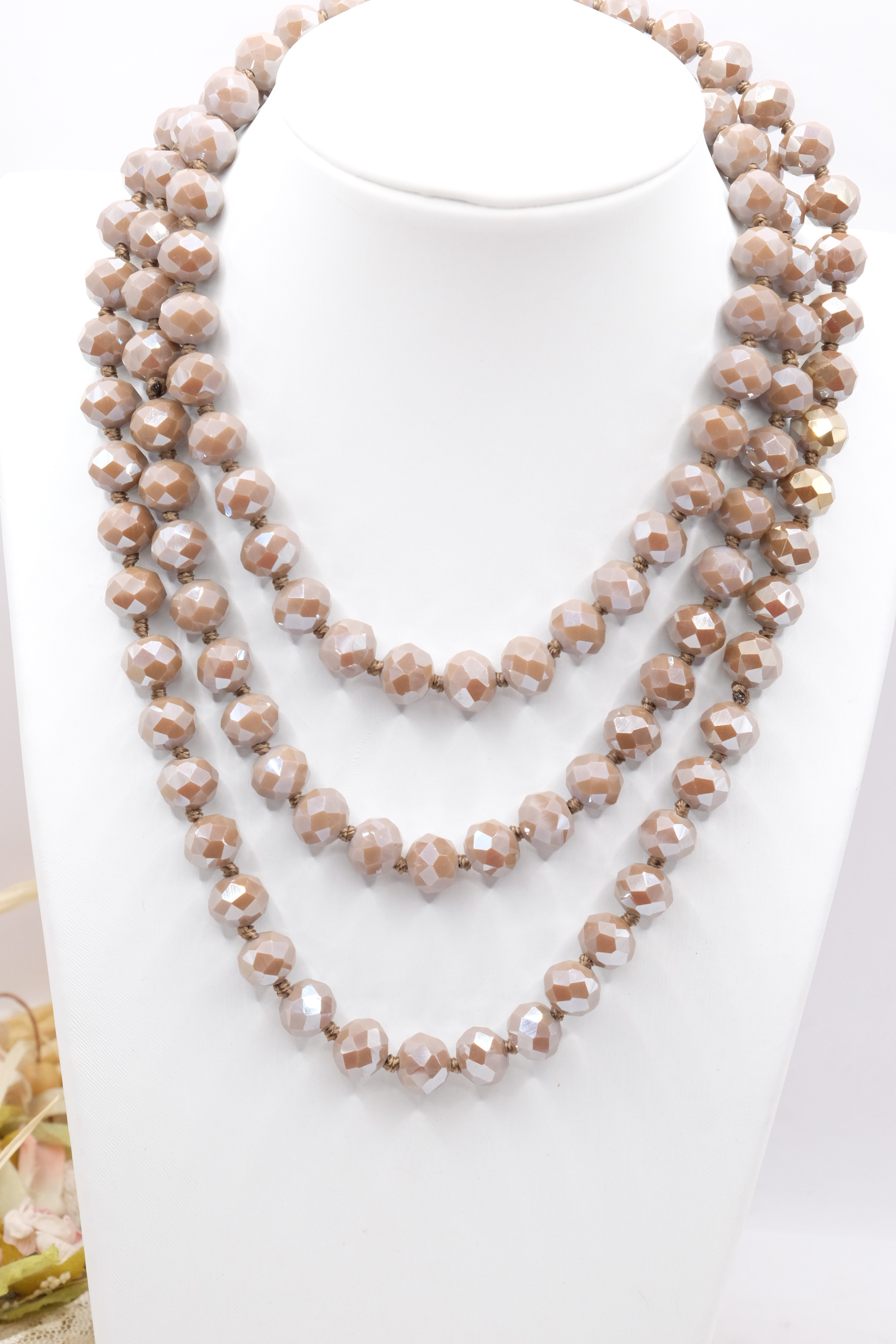 COLLANA CHARLESTON CHANEL CRISTALLI SFACCETTATI TORTORA (2)