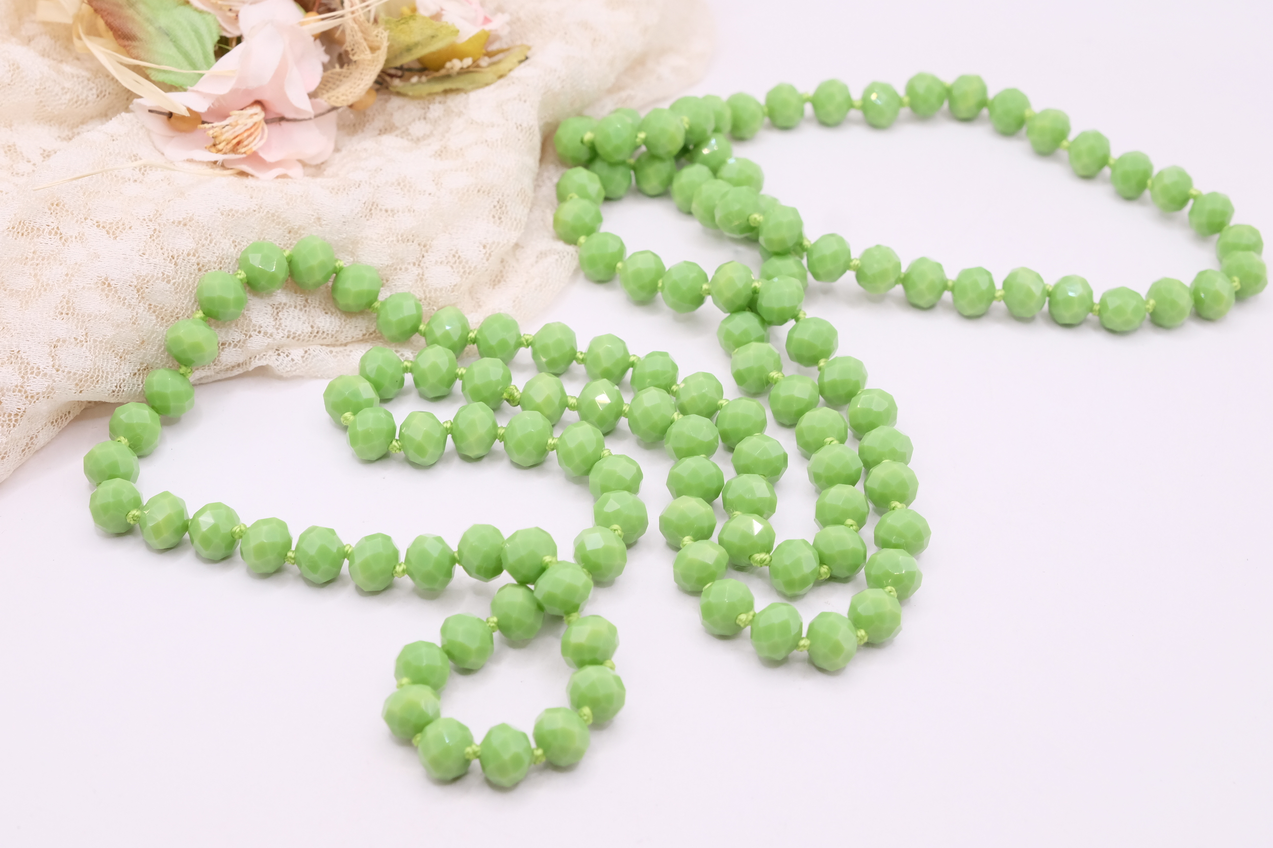 COLLANA CHARLESTON CHANEL CRISTALLI SFACCETTATI VERDE PRATO (3)