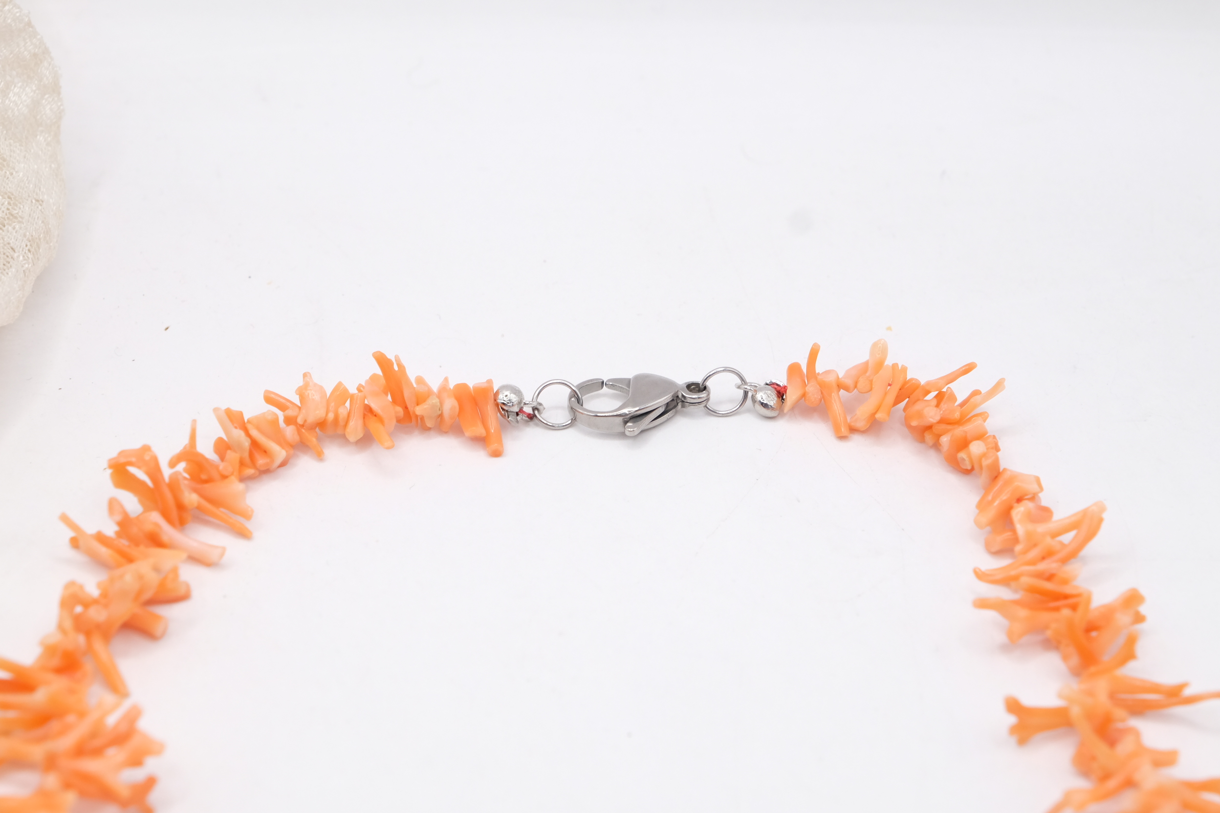 COLLANA CORALLO NATURALE ROSA RAMETTI ARTIGIANALE (1)