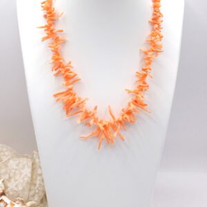 Collana Girocollo Corallo Rosa Rametti Acciaio