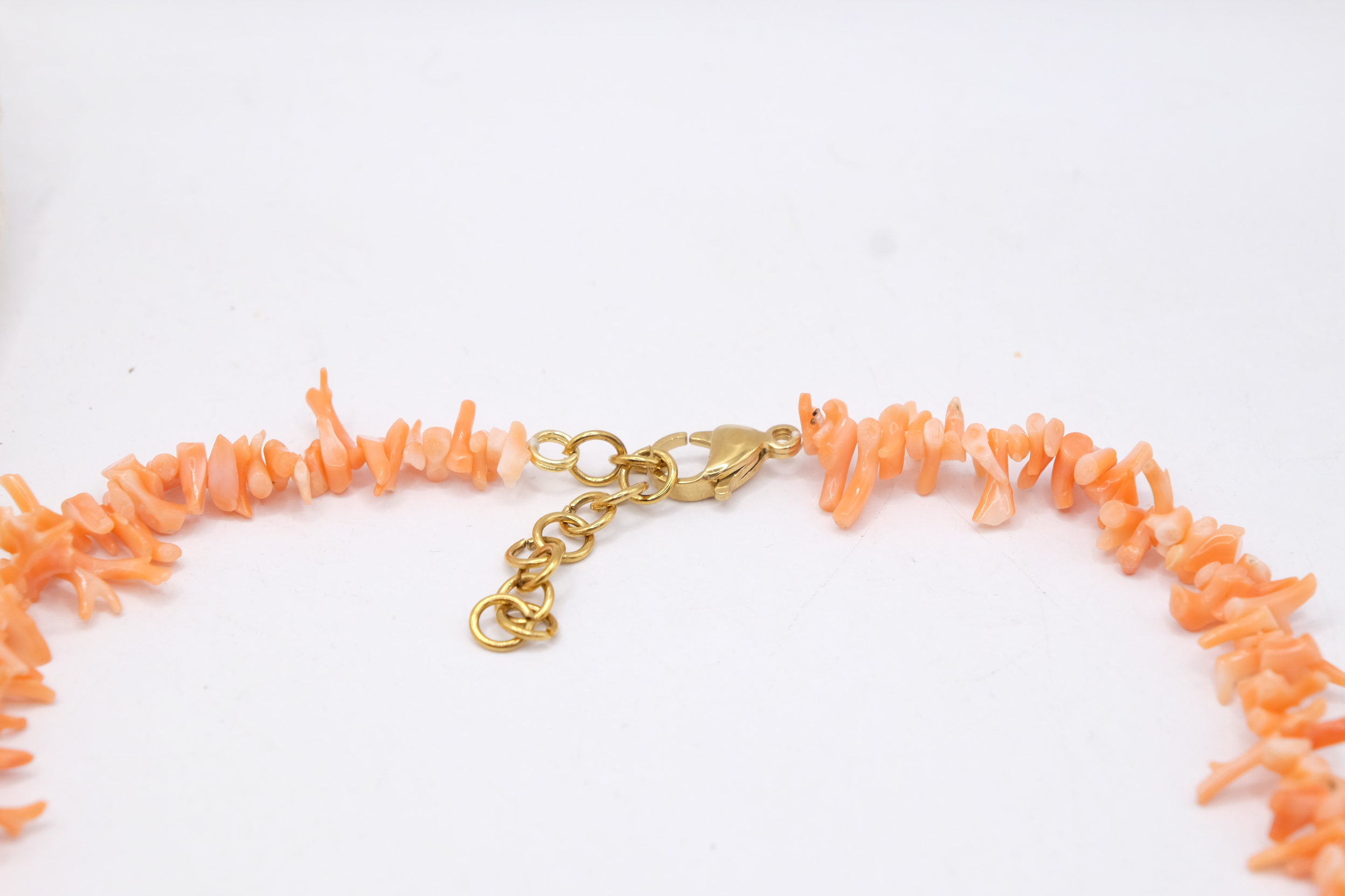 COLLANA CORALLO NATURALE ROSA RAMETTI ARTIGIANALE (6)