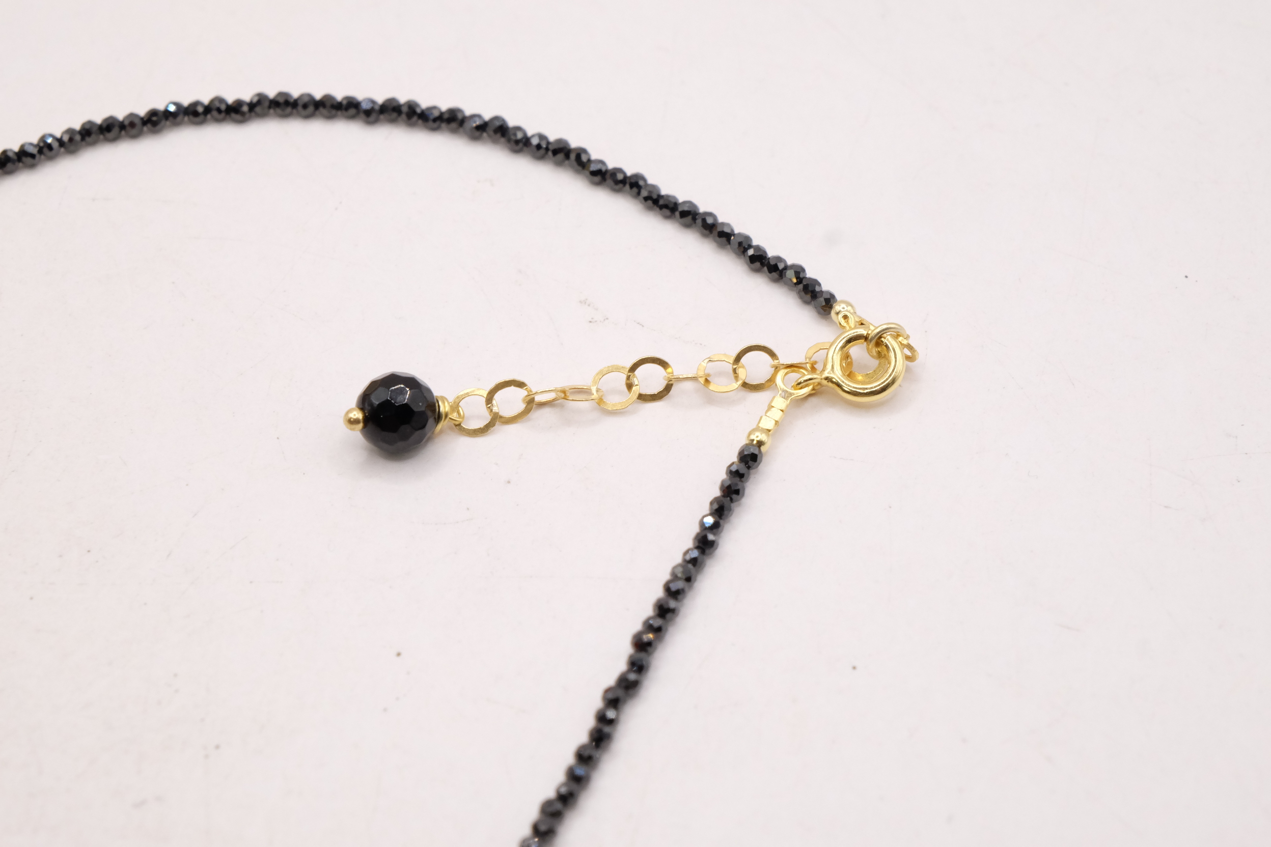 COLLANA DIAMONDS BLACK ZIRCONI NERI NERO CORALLO BAMBOO (4)